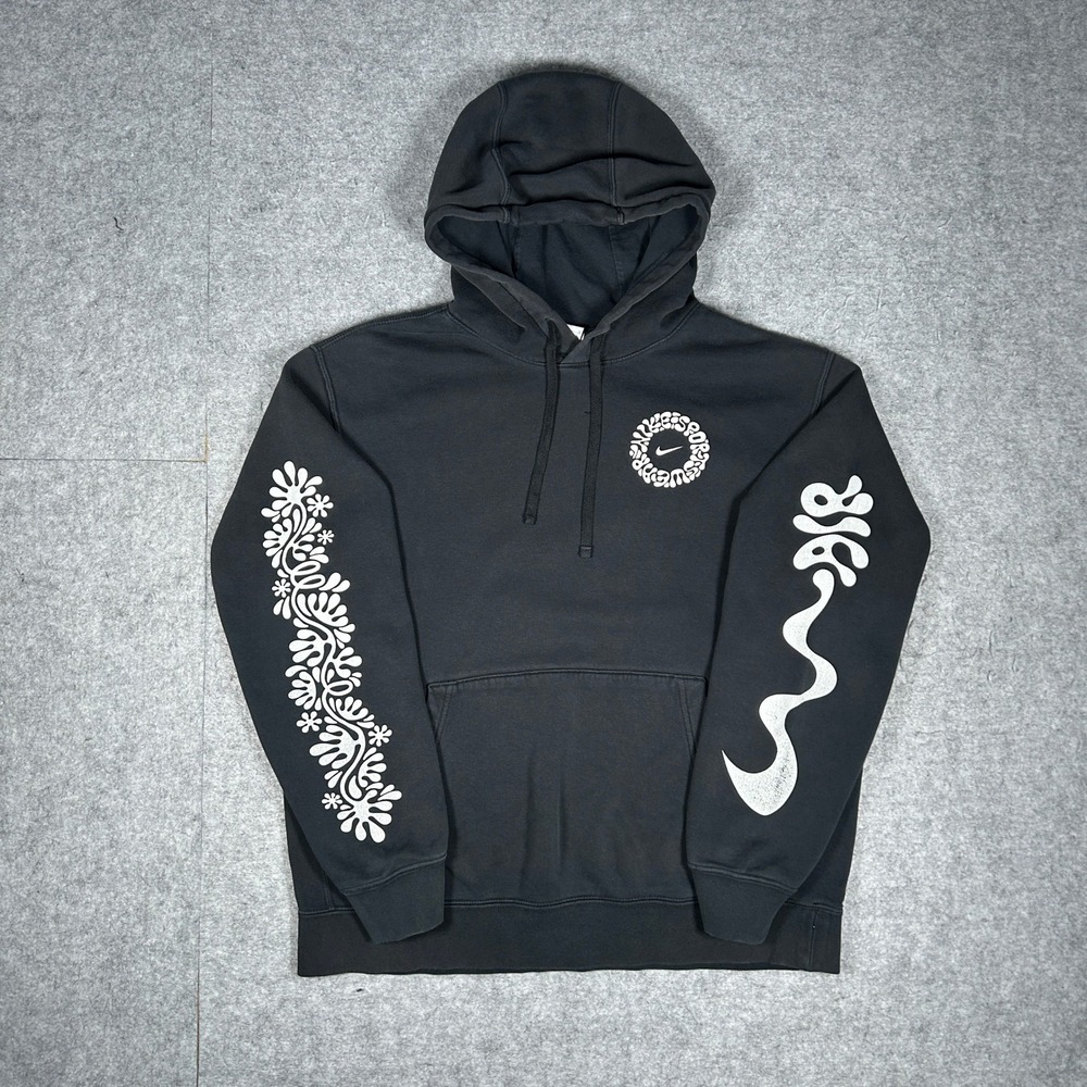 Nike Hoodie Mens Large Black Have A Nike Day Psychedelic Graphic Pullover